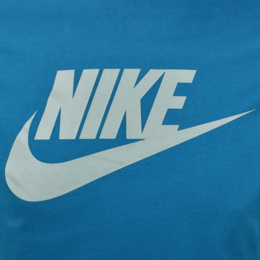Image number 3 for Nike Icon Futura T Shirt Blue