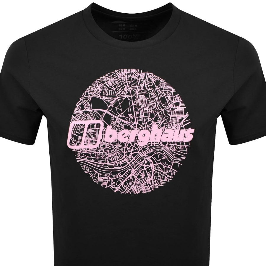 Image number 2 for Berghaus Map Of The Moon T Shirt Black