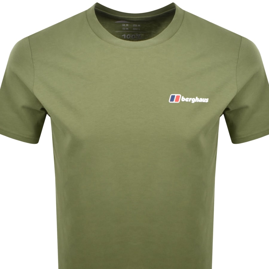 Image number 2 for Berghaus Classic Logo T Shirt Green