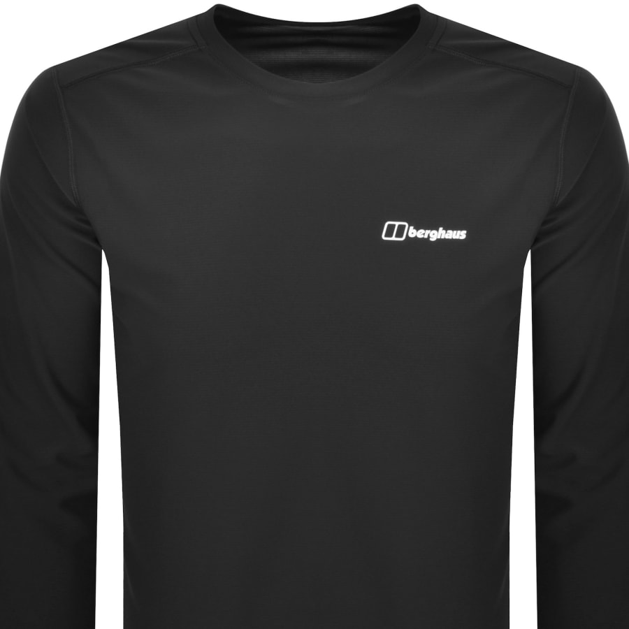 Image number 2 for Berghaus Tech Base Long Sleeved T Shirt Black