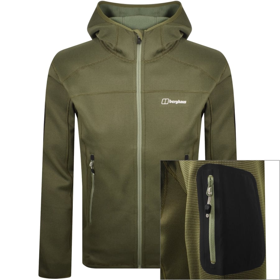 Image number 1 for Berghaus Pravitale 2.0 Hooded Jacket Green