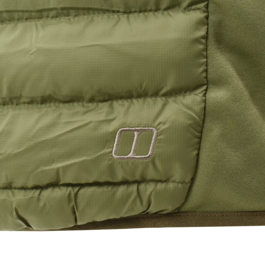 Image number 5 for Berghaus Vaskye Hooded Hybrid Jacket Green