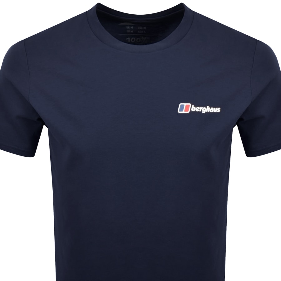 Image number 3 for Berghaus Front And Back Logo T Shirt Blue
