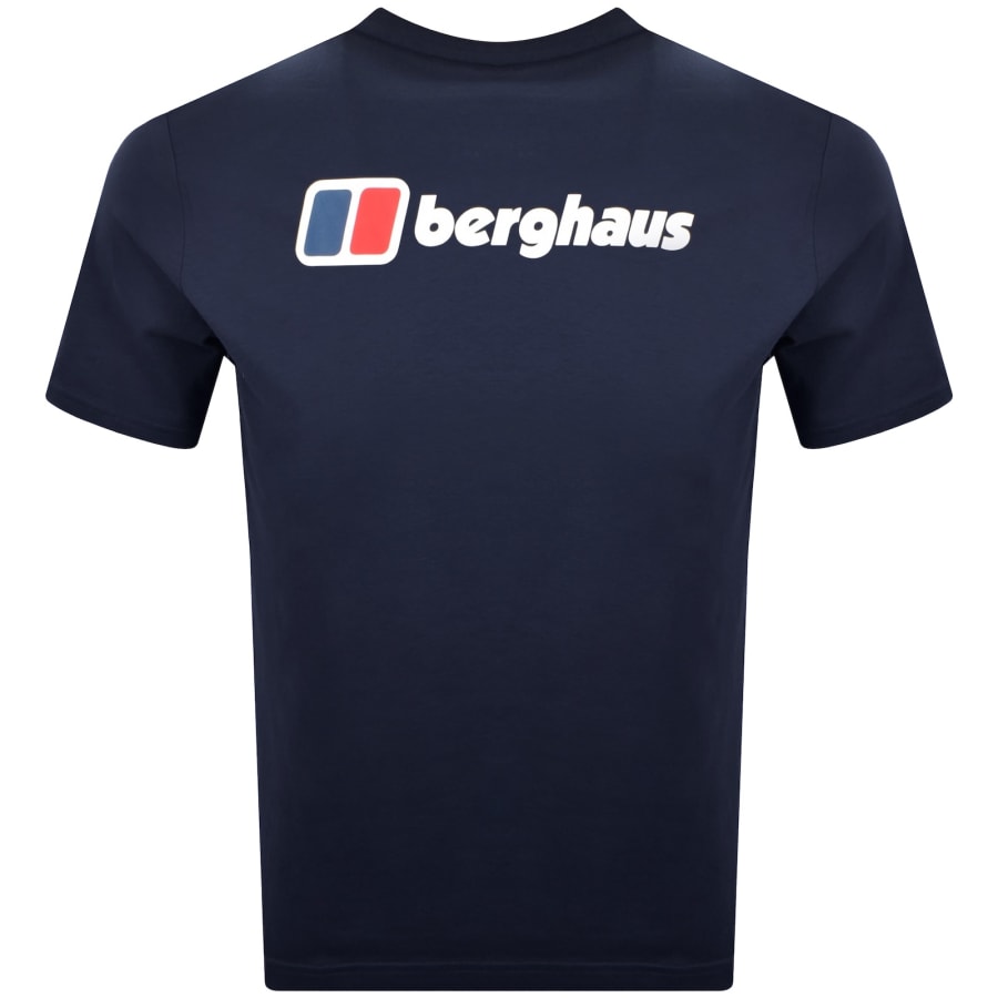 Image number 4 for Berghaus Front And Back Logo T Shirt Blue