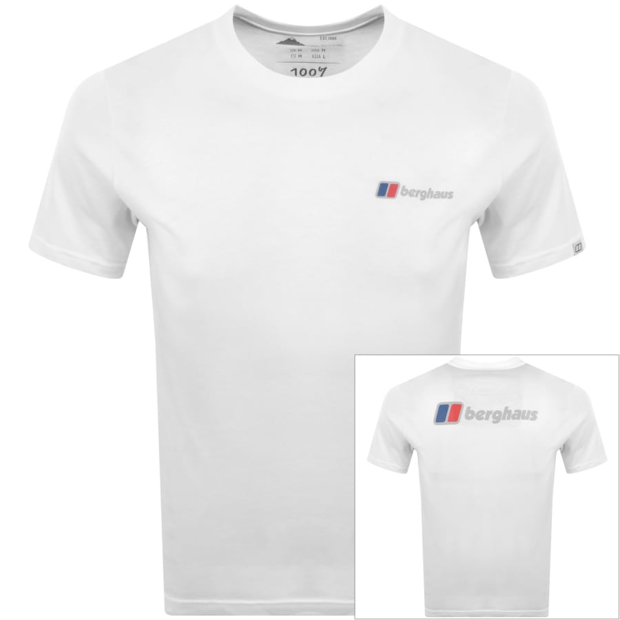 Image number 1 for Berghaus Front And Back Logo T Shirt White