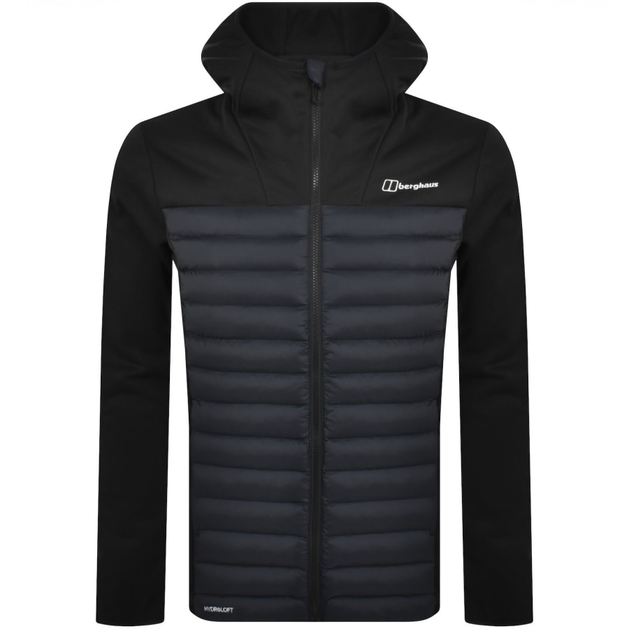 Image number 1 for Berghaus Vaskye Hooded Hybrid Jacket Black