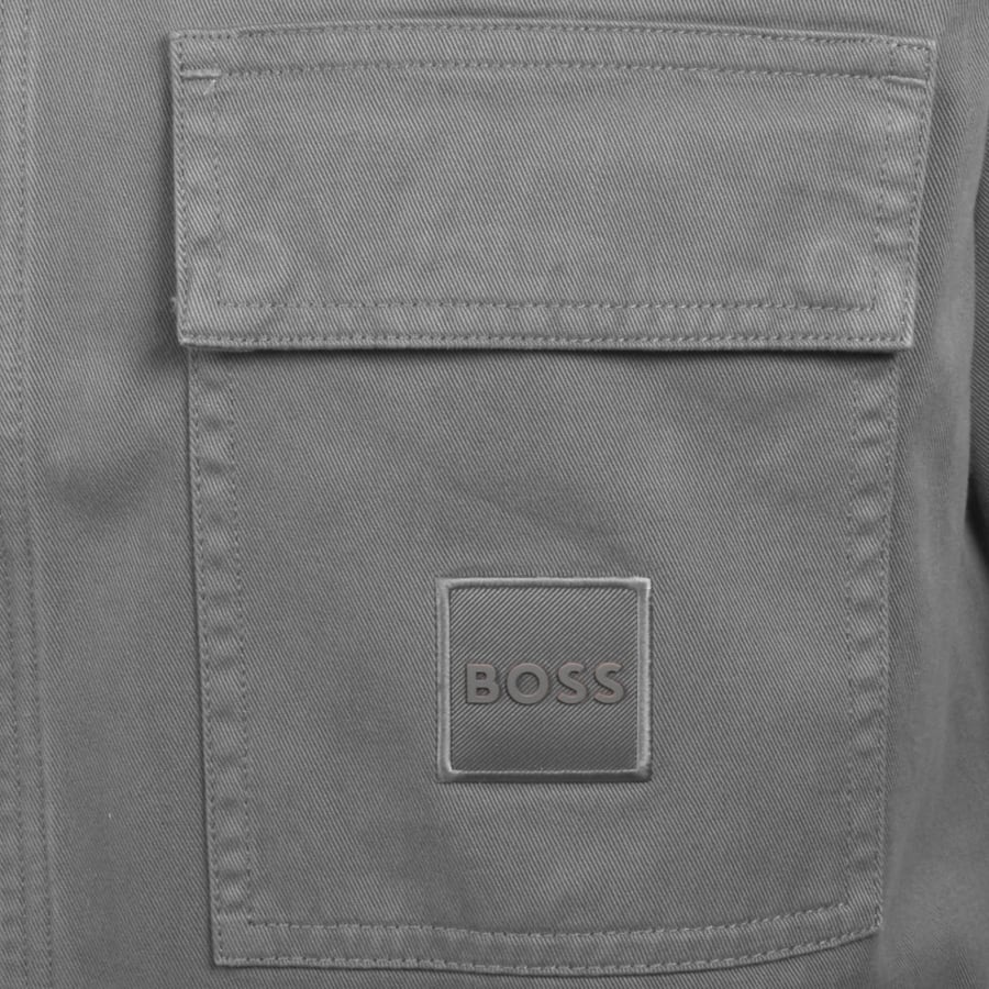 Image number 3 for BOSS Lovel Full Zip Overshirt Grey