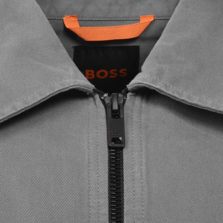 Image number 4 for BOSS Lovel Full Zip Overshirt Grey