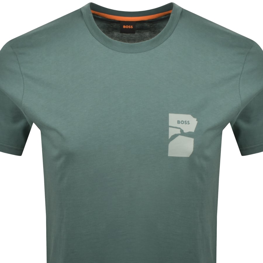 Image number 2 for BOSS Te Sculpture T Shirt Green