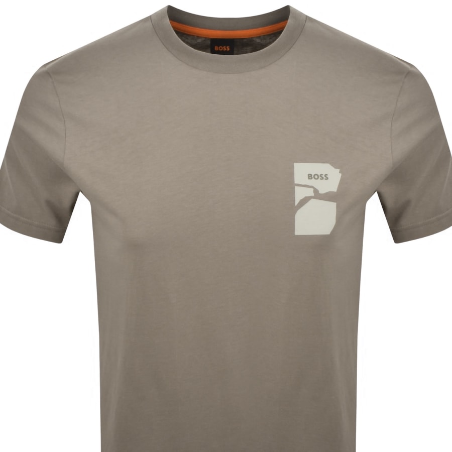 Image number 2 for BOSS Te Sculpture T Shirt Green