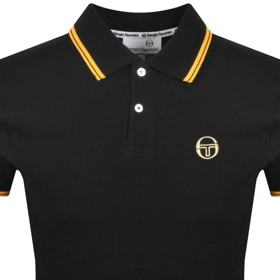Image number 2 for Sergio Tacchini Sergio 020 Polo T Shirt Black