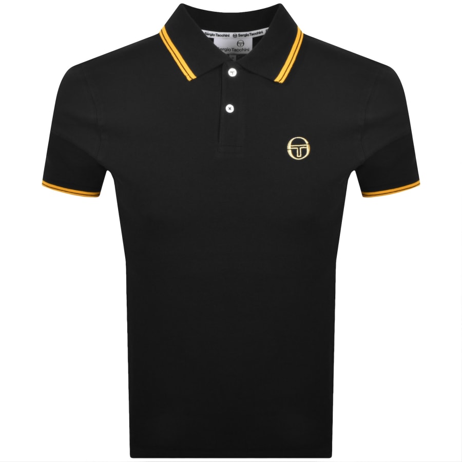 Image number 1 for Sergio Tacchini Sergio 020 Polo T Shirt Black