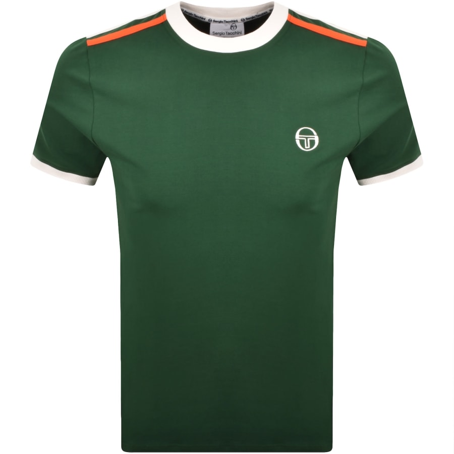 Image number 1 for Sergio Tacchini Triste T Shirt Green