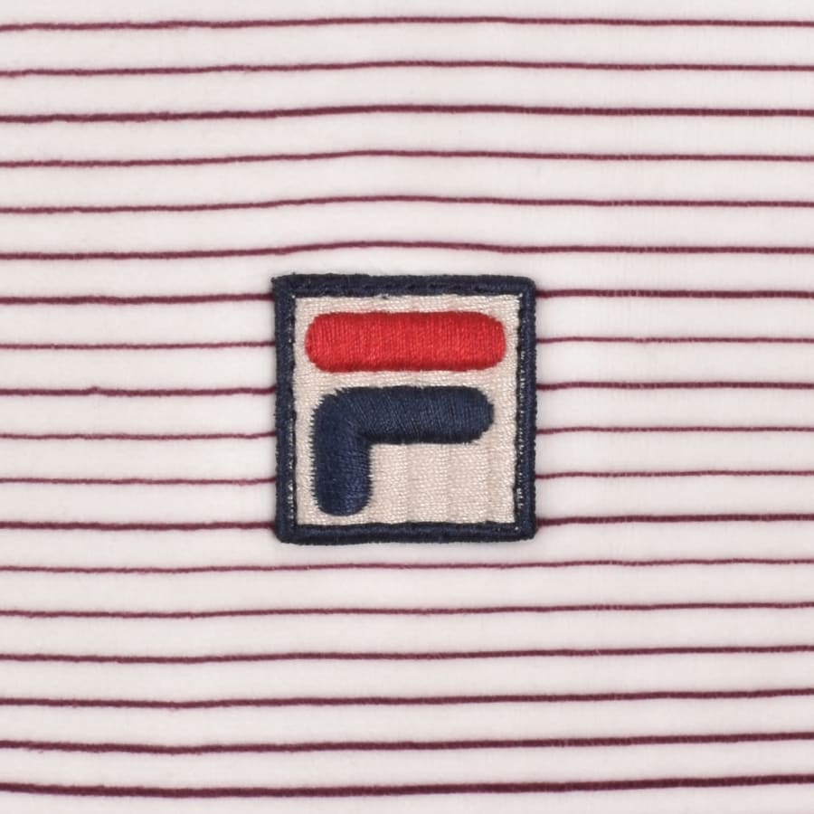 Image number 3 for Fila Paco Velour Polo T Shirt Cream