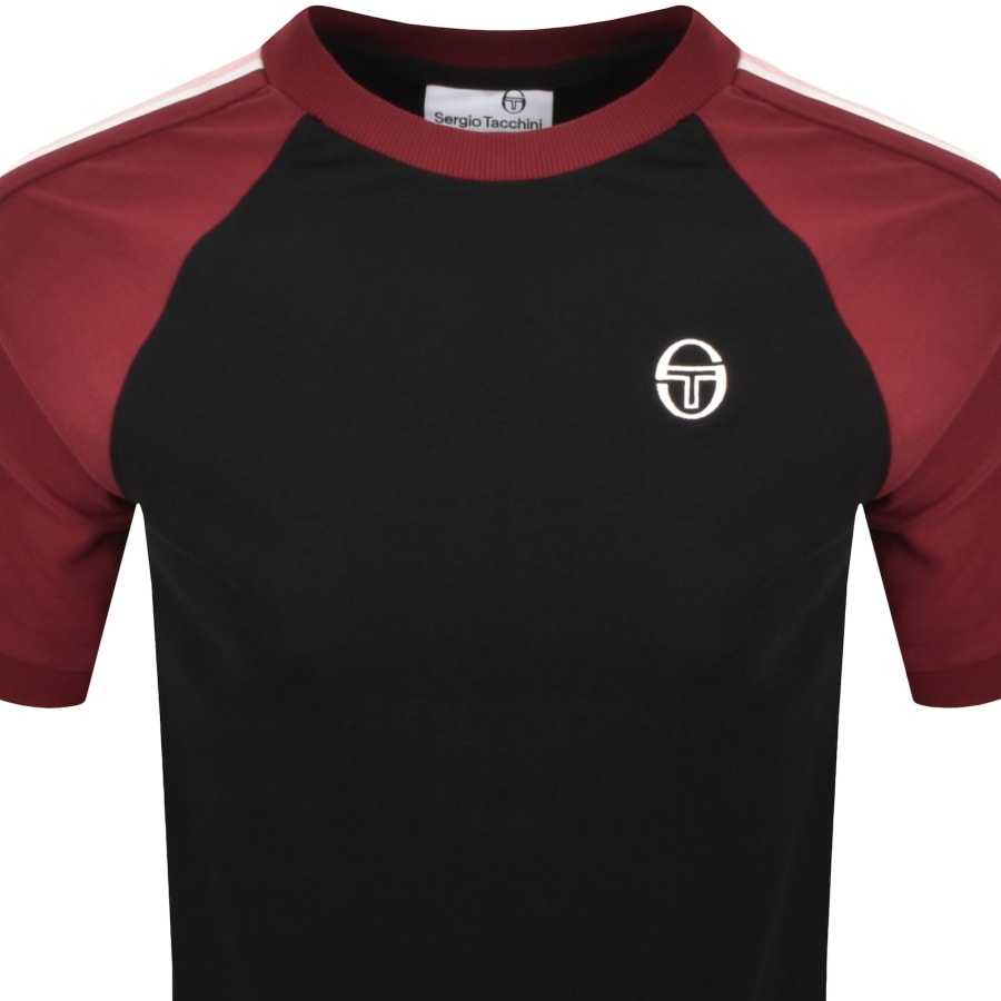 Image number 2 for Sergio Tacchini Ringer T Shirt Black