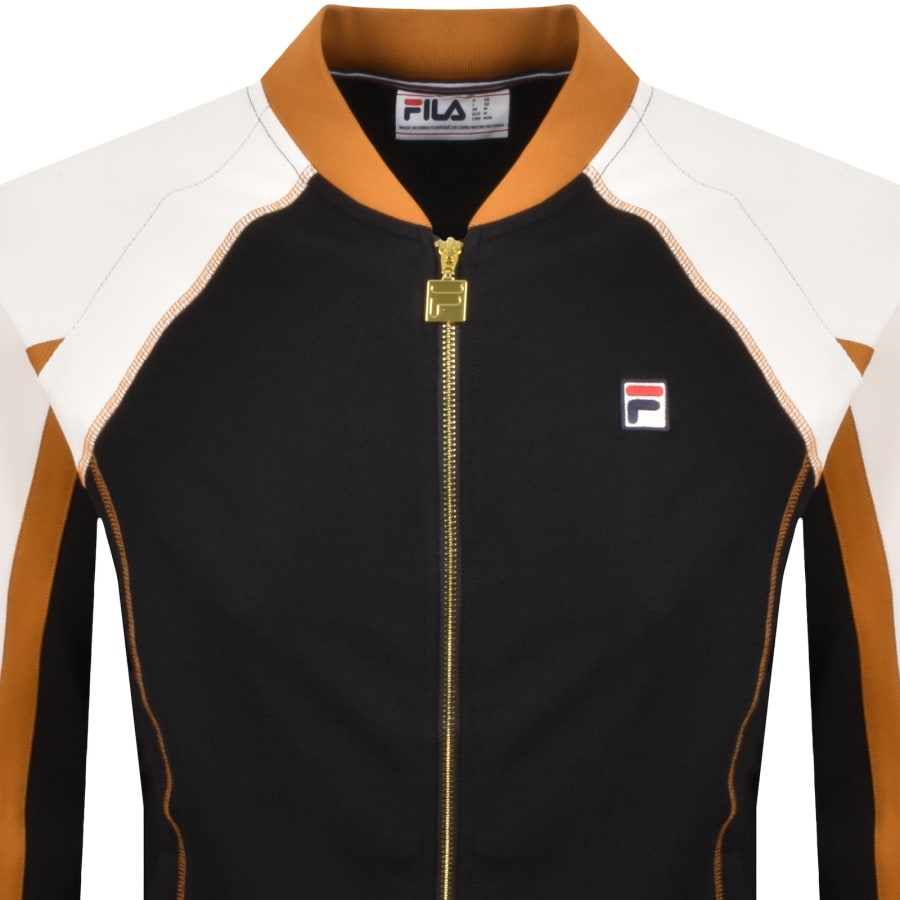 Image number 2 for Fila Eliot Flat Lock Detail Track Top Black