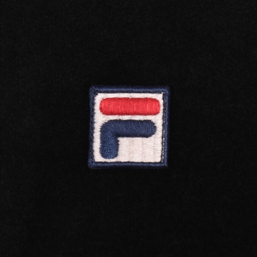 Image number 3 for Fila Nero Velour Track Top Black