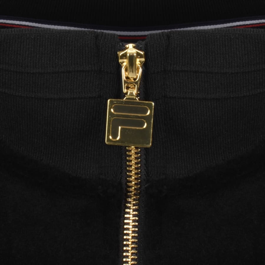 Image number 4 for Fila Nero Velour Track Top Black