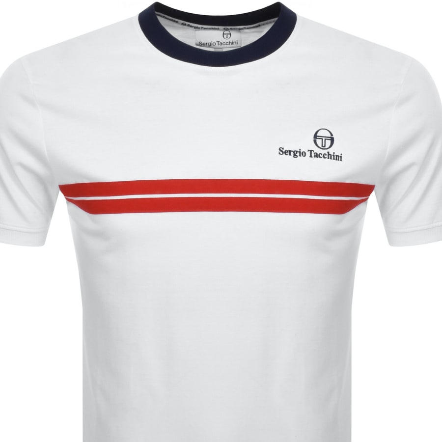 Image number 2 for Sergio Tacchini Supermac T Shirt White