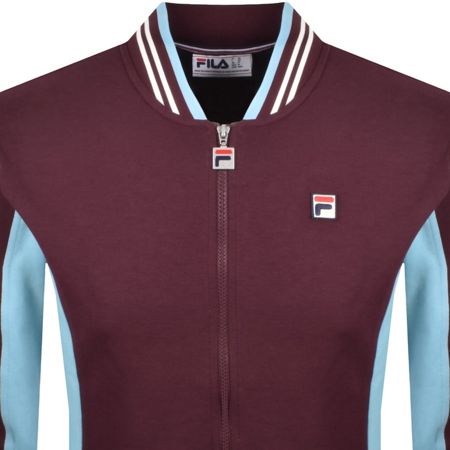 Image number 2 for Fila Settanta Zip Track Top Fig Purple