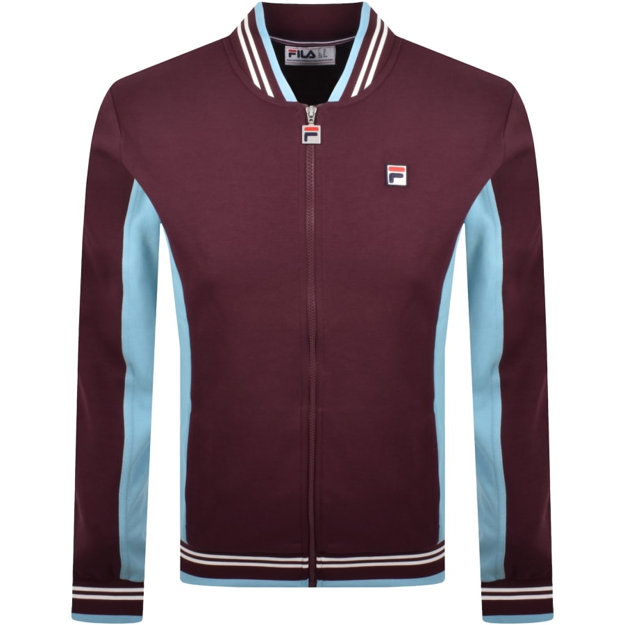 Image number 1 for Fila Settanta Zip Track Top Fig Purple