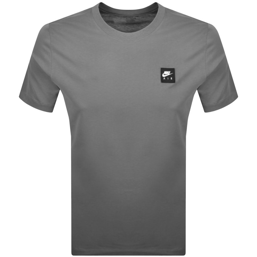 Image number 1 for Nike Air Patch Logo T Shirt Grey