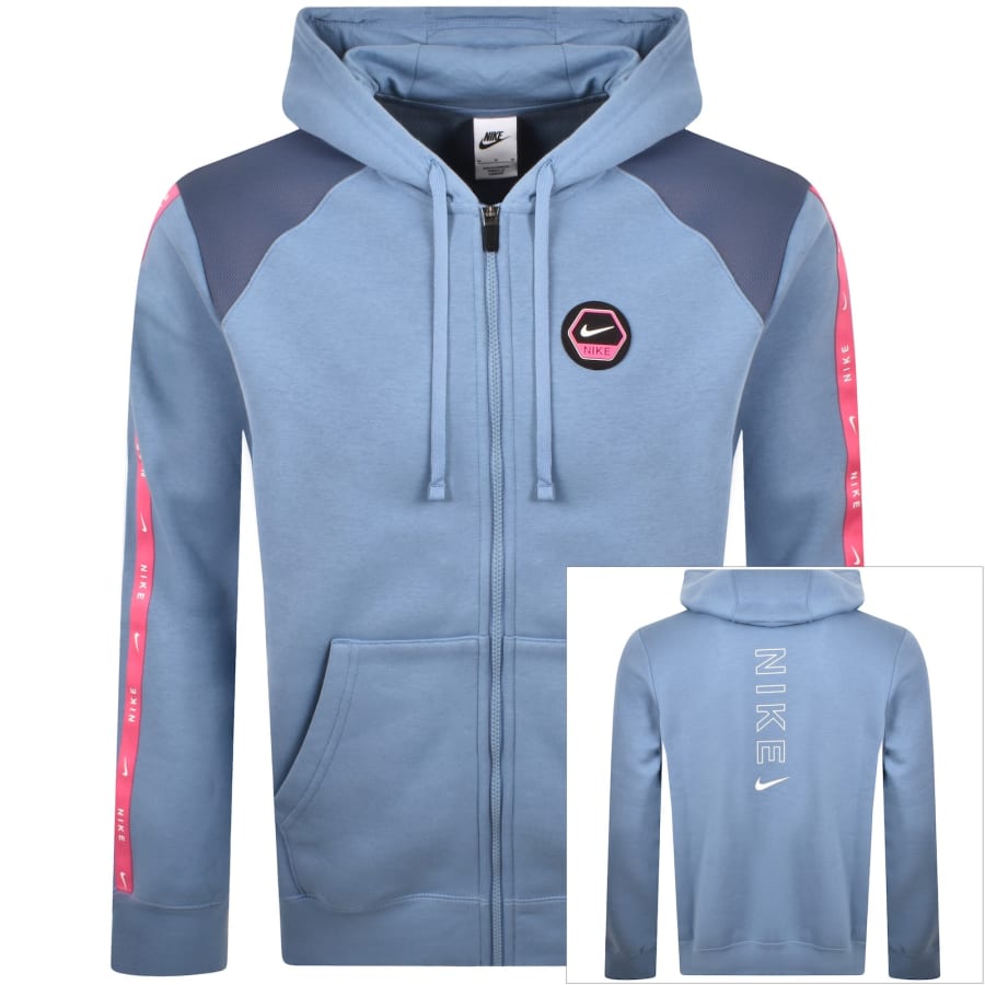 Image number 1 for Nike Full Zip Hoodie Blue