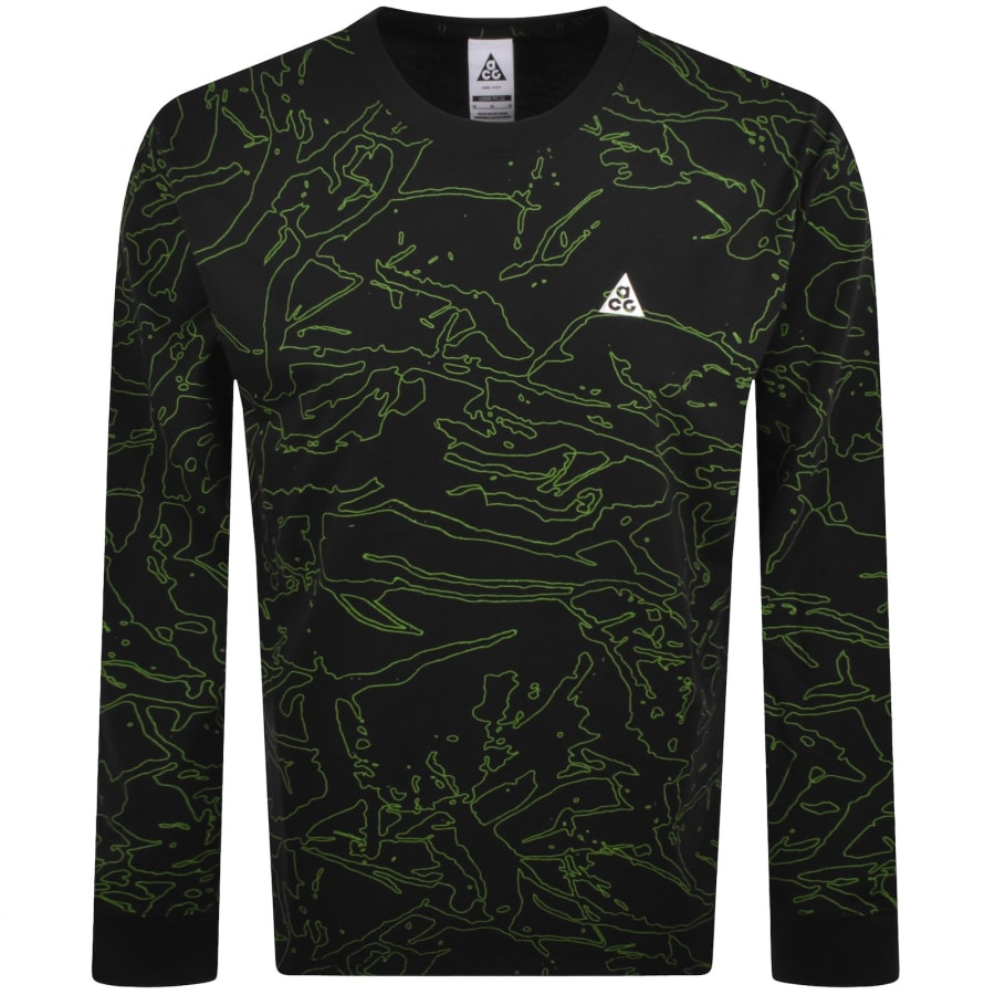 Image number 1 for Nike ACG Cave Dweller Dri Fit T Shirt Black