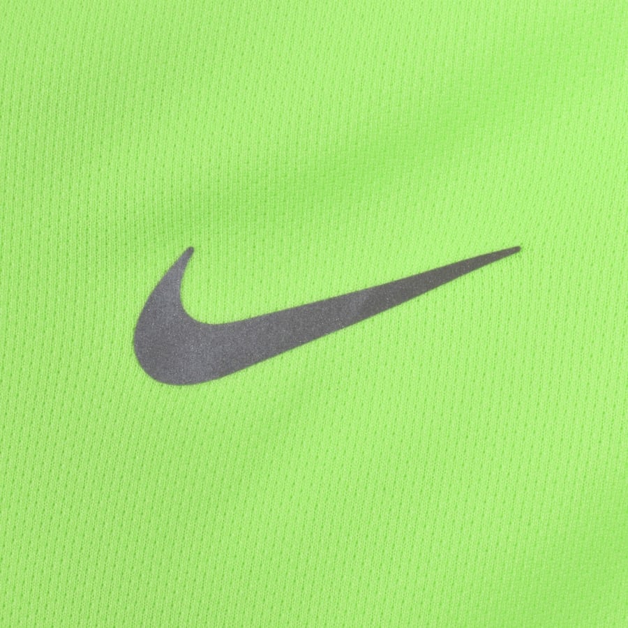 Image number 3 for Nike Running Dri Fit Miler T Shirt Green