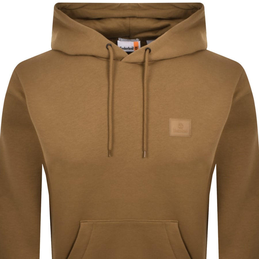 Image number 2 for Timberland Silicon Badge Hoodie Brown