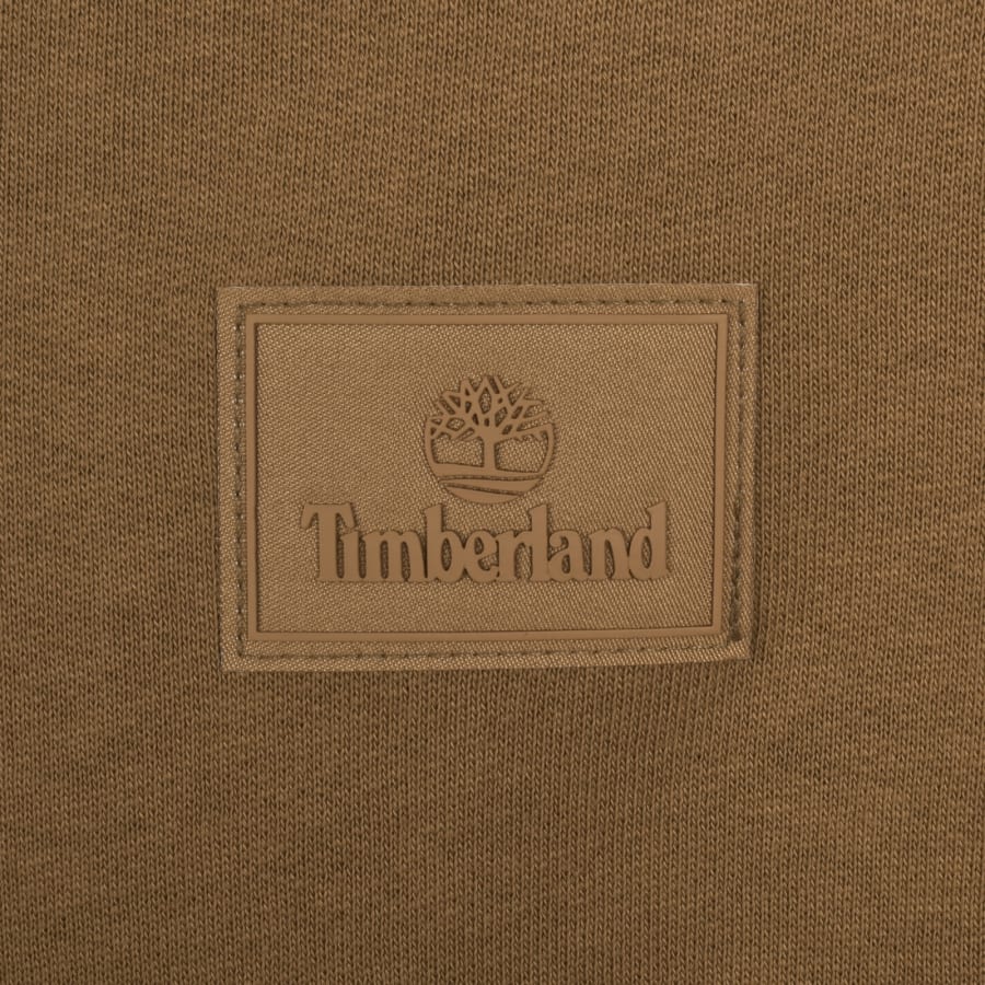 Image number 3 for Timberland Silicon Badge Hoodie Brown