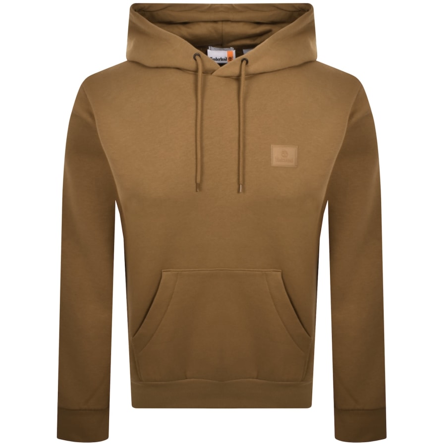 Image number 1 for Timberland Silicon Badge Hoodie Brown