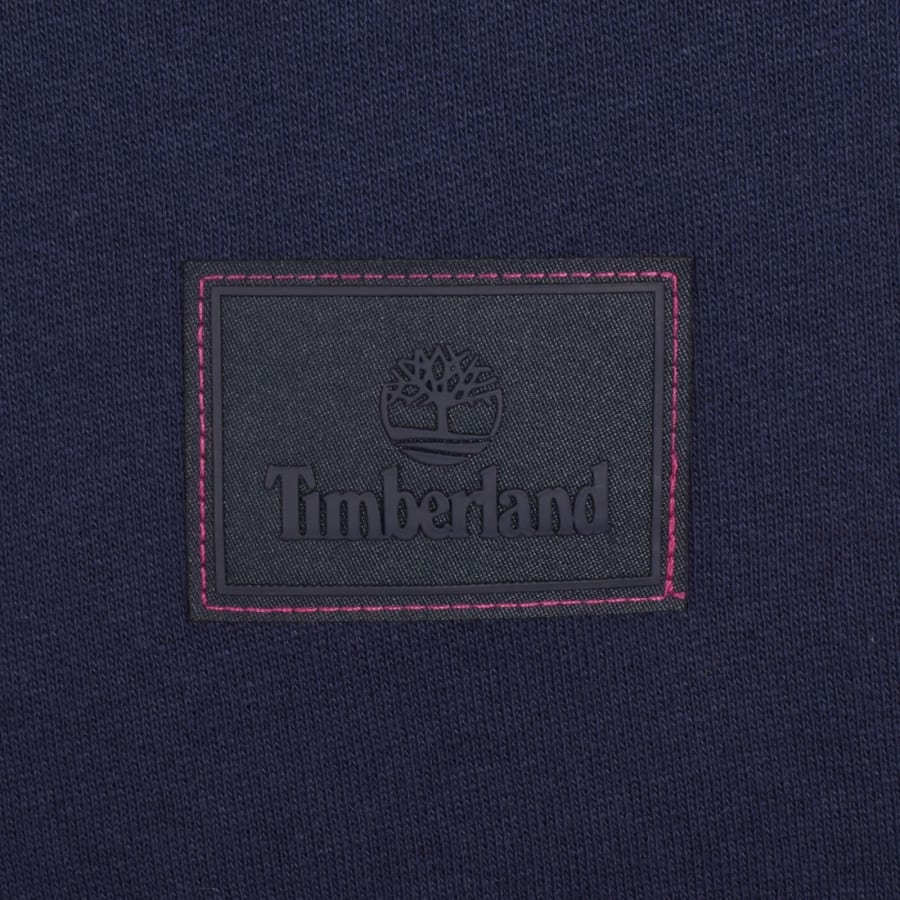 Image number 3 for Timberland Silicon Badge Hoodie Navy