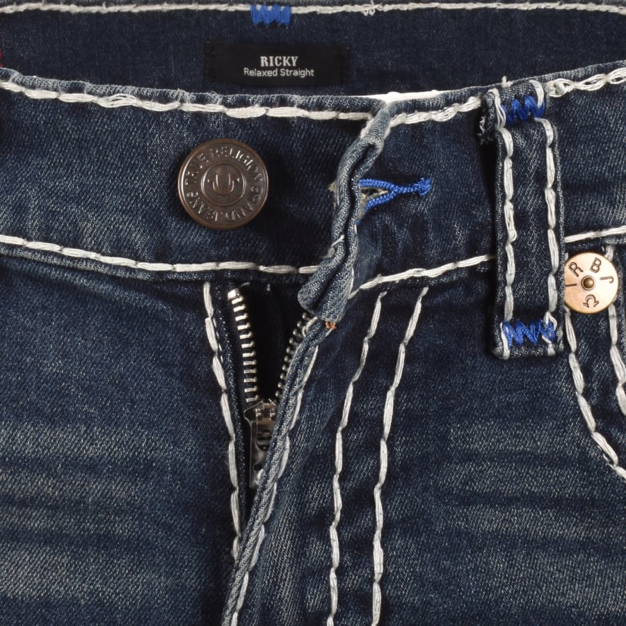 Image number 5 for True Religion Ricky T Flap Jeans Blue