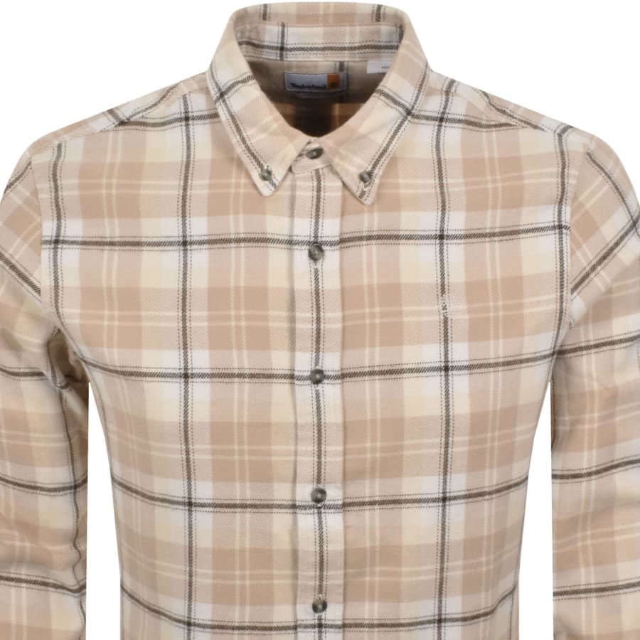 Image number 2 for Timberland Flannel Check Shirt Beige