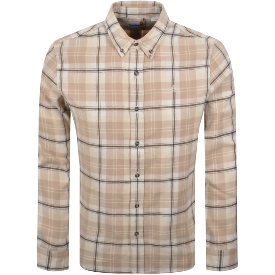 Image number 1 for Timberland Flannel Check Shirt Beige