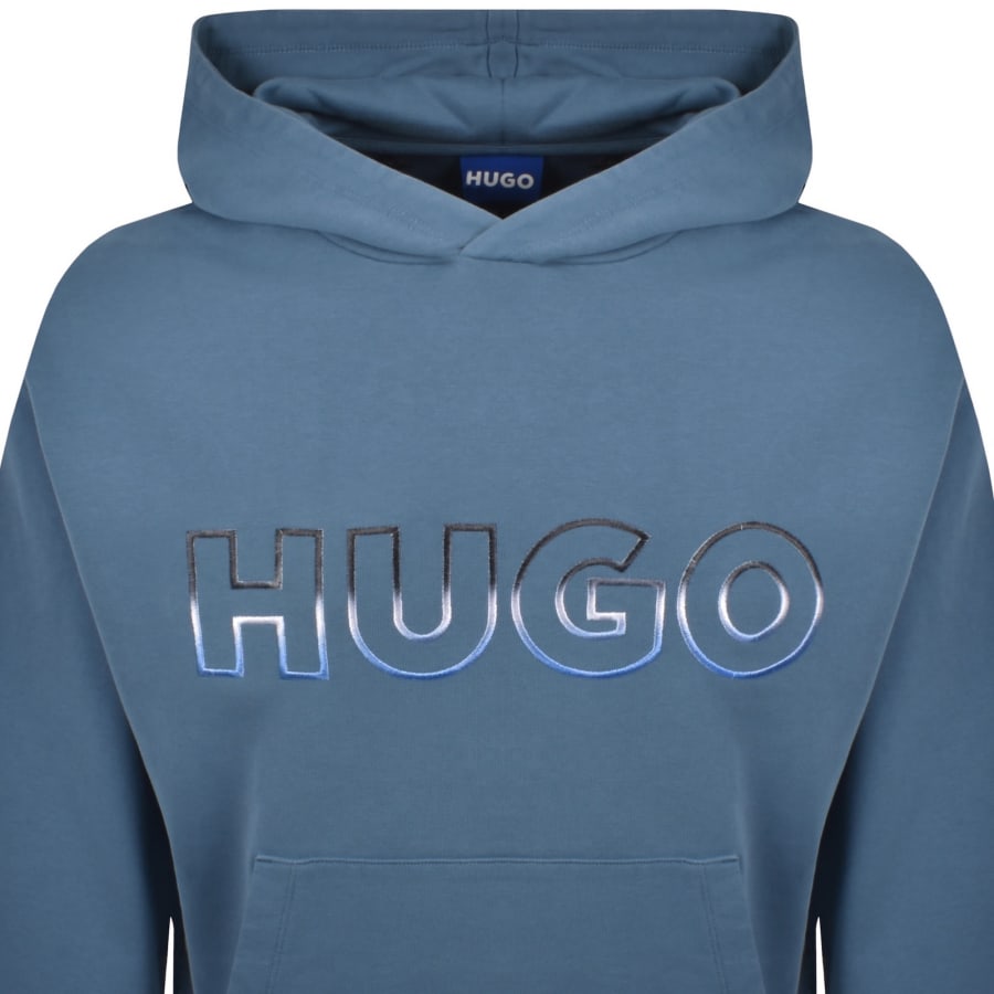 Image number 2 for HUGO Blue Nogudi Hoodie Blue