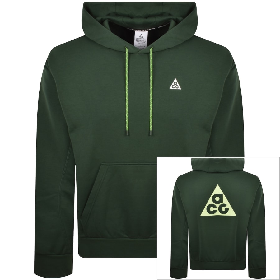 Image number 1 for Nike ACG Dri Fit Hoodie Fir Green