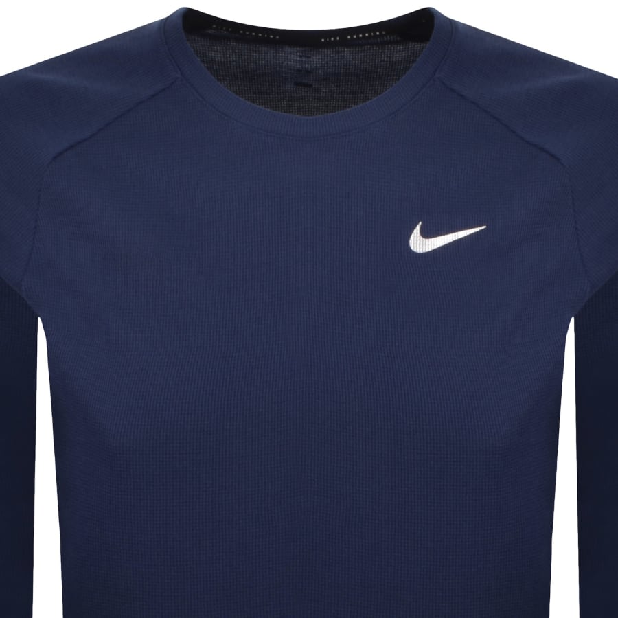 Image number 2 for Nike Running Waffle T Shirt Navy