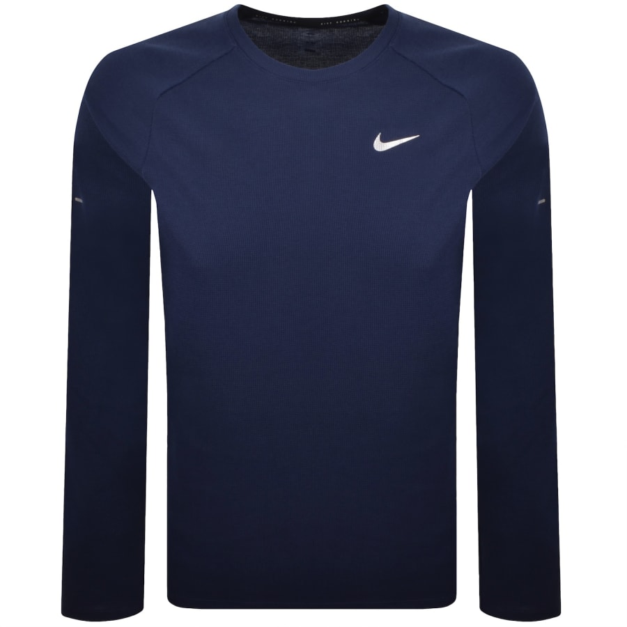 Image number 1 for Nike Running Waffle T Shirt Navy
