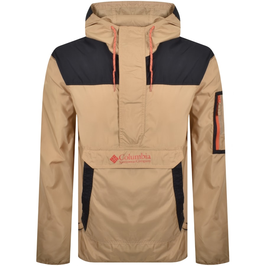 Image number 1 for Columbia Challenger Windbreaker Jacket Beige
