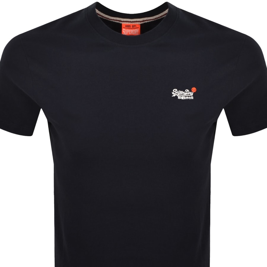 Image number 2 for Superdry Vintage Logo T Shirt Navy