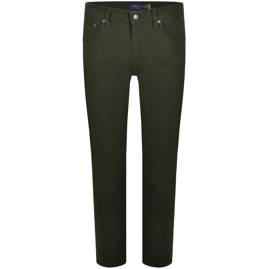 Image number 2 for Ralph Lauren Varrick Slim Fit Chinos Green