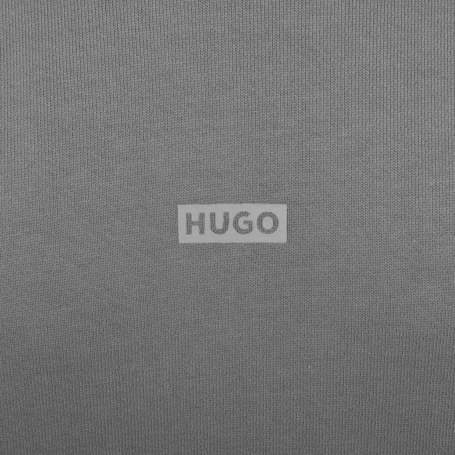 Image number 4 for HUGO Blue Nazardo Hoodie Grey
