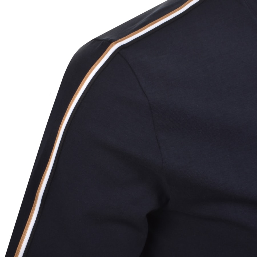 Image number 4 for BOSS Unique Long Sleeve T Shirt Dark Blue