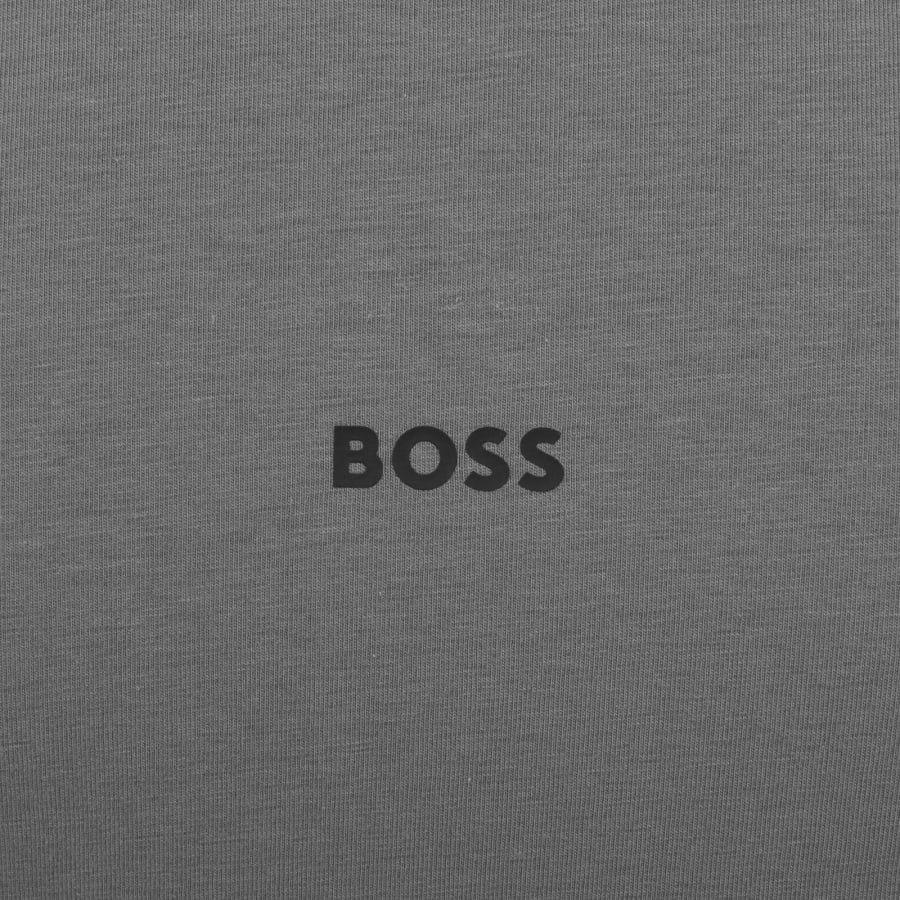 Image number 3 for BOSS Unique Long Sleeve T Shirt Grey