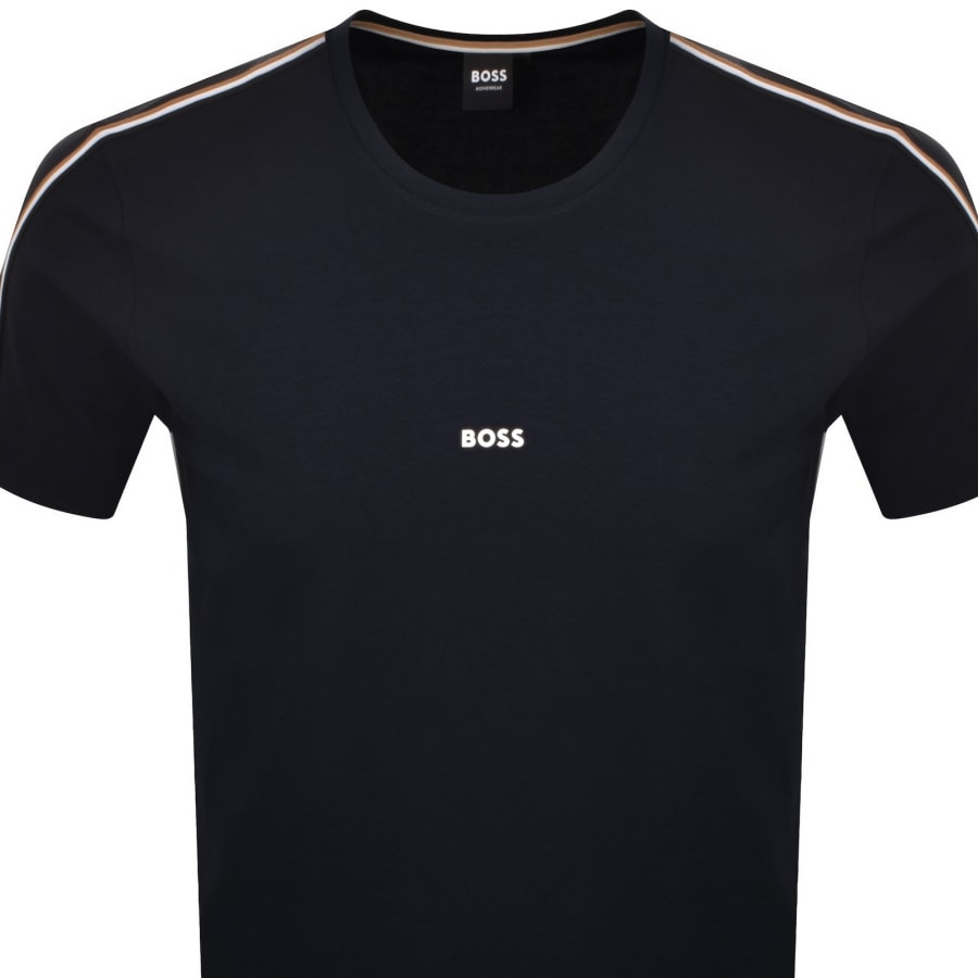 Image number 2 for BOSS Unique T Shirt Dark Blue