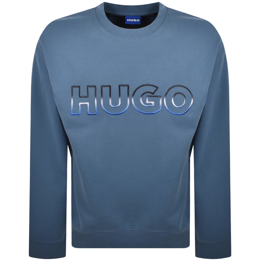 Image number 1 for HUGO Blue Nogocrew Sweatshirt Blue
