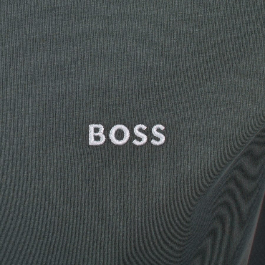 Image number 3 for BOSS Mix And Match Hooded T Shirt Green