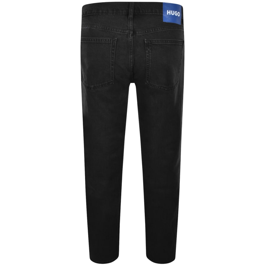 Image number 3 for HUGO Blue Brody Tapered Jeans Black